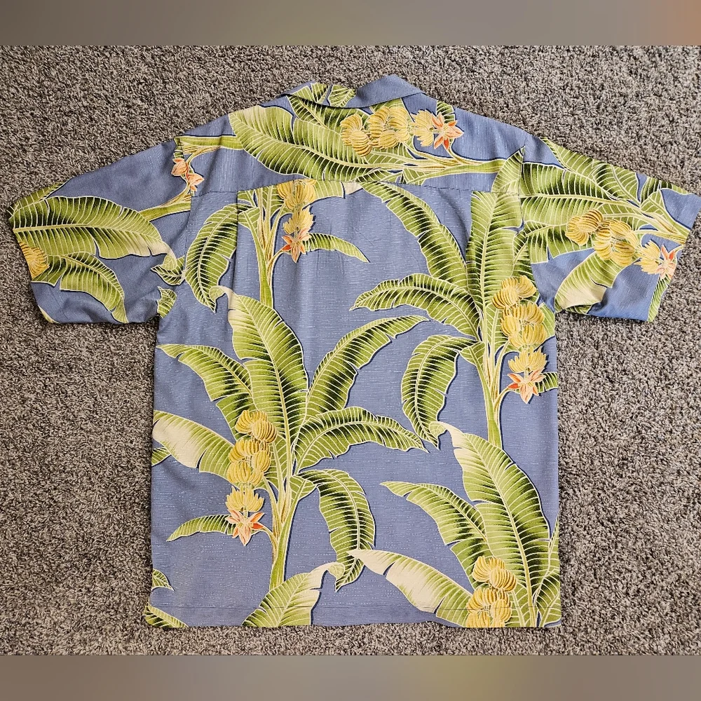 Tommy Bahama Hawaiian Aloha Men's Button-Up Shirt Size Large - Picture 3 of 15
